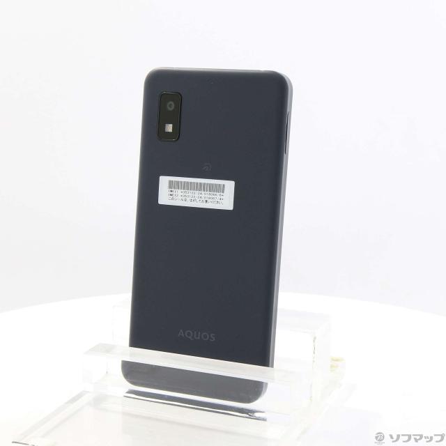 (中古)SHARP AQUOS wish3 64GB ブラック A302SH Y!mobile SIMフリー(352-ud)の通販は