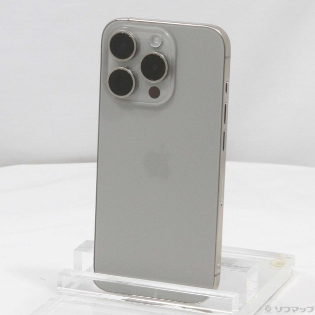 (中古)Apple iPhone15 Pro 128GB ナチュラルチタニウム MTU93J/A SIMフリー(251-ud)