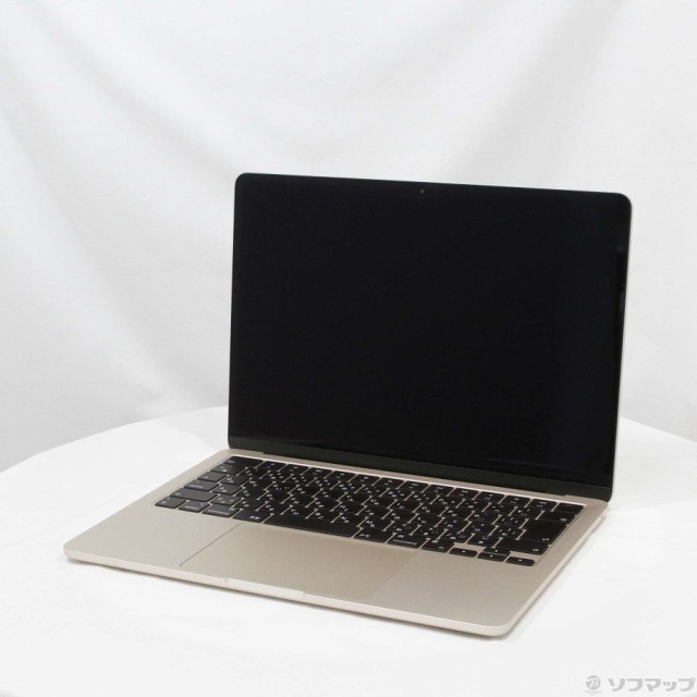 (中古)Apple MacBook Air 13.6-inch Mid 2022 MLY13J/A Apple M2 8コアCPU_8コアGPU 8GB SSD256GB スターライト (12.6 Monterey)(269-ud)