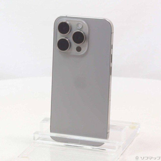 (中古)Apple iPhone15 Pro 128GB ナチュラルチタニウム MTU93J/A SIMフリー(258-ud)