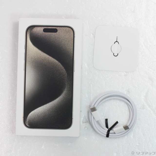 (中古)Apple iPhone15 Pro 128GB ナチュラルチタニウム MTU93J/A SIMフリー(344-ud)