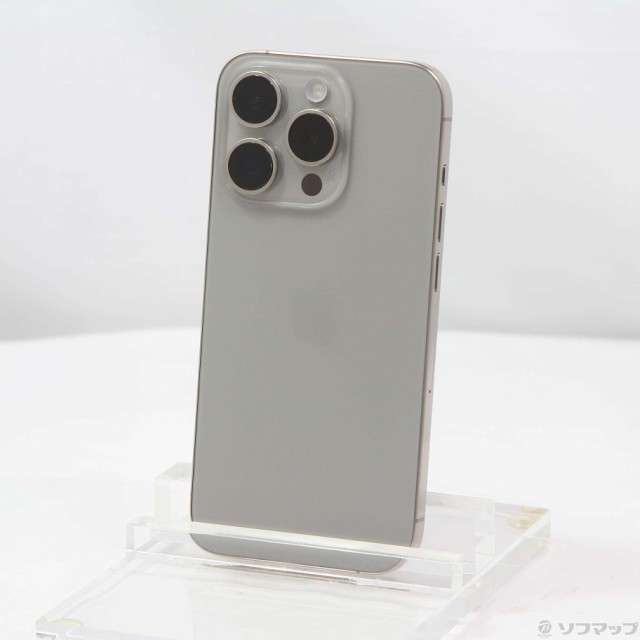 (中古)Apple iPhone15 Pro 128GB ナチュラルチタニウム MTU93J/A SIMフリー(297-ud)