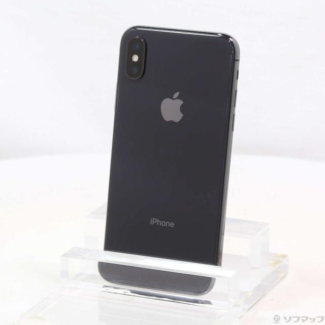 中古)Apple iPhoneX 256GB スペースグレイ MQC12J/A SoftBank(258-ud)