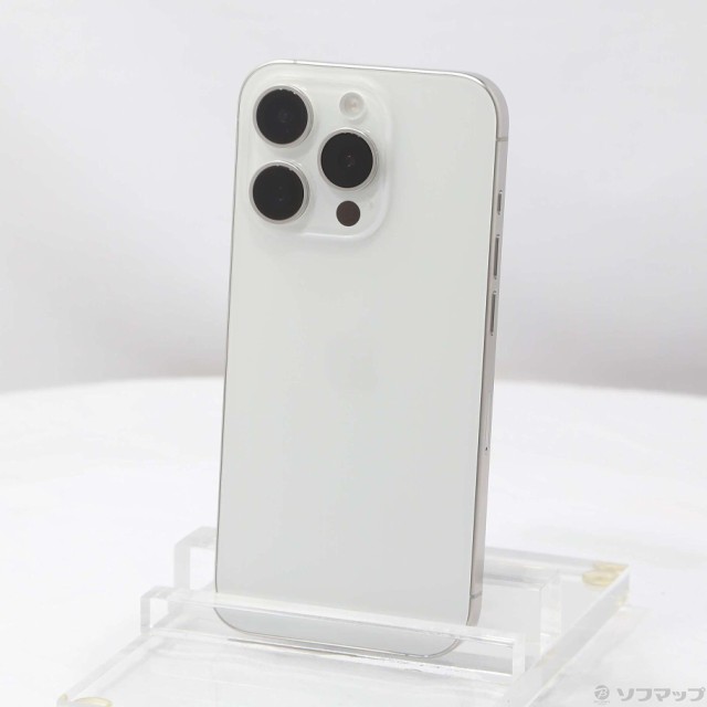 (中古)Apple iPhone15 Pro 256GB ホワイトチタニウム MTUD3J/A SIMフリー(276-ud)の通販は