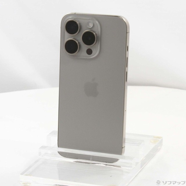 (中古)Apple iPhone15 Pro 128GB ナチュラルチタニウム MTU93J/A SIMフリー(297-ud)