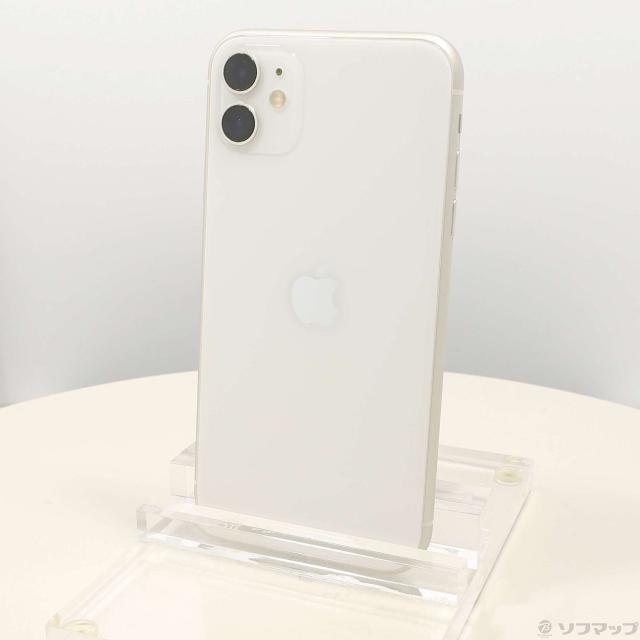 中古)Apple iPhone11 128GB ホワイト MWM22J/A SIMフリー(352-ud) 携帯 