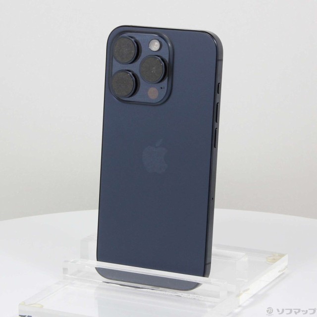 (中古)Apple iPhone15 Pro 128GB ブルーチタニウム MTUA3J/A SIMフリー(297-ud)