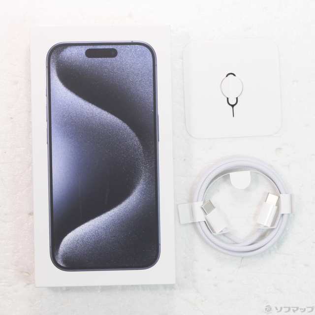 (中古)Apple iPhone15 Pro 128GB ブルーチタニウム MTUA3J/A SIMフリー(198-ud)