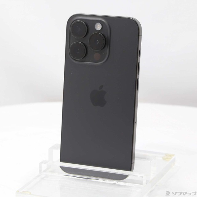 (中古)Apple iPhone15 Pro 128GB ブラックチタニウム MTU73J/A SIMフリー(251-ud)