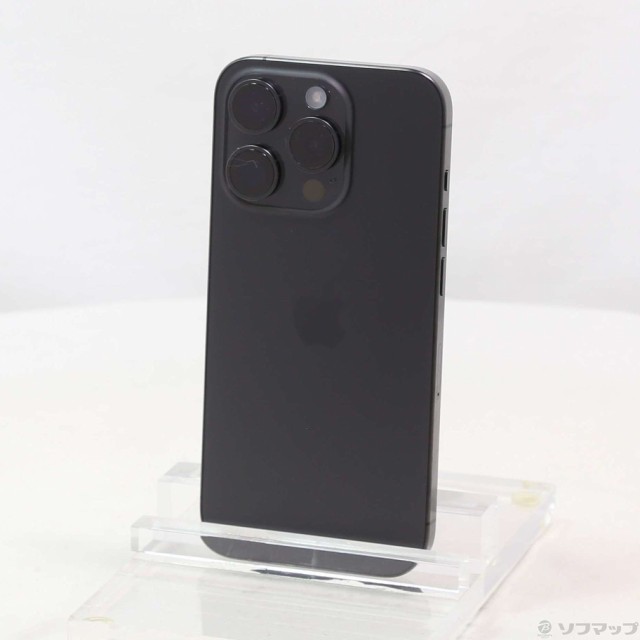 (中古)Apple iPhone15 Pro 128GB ブラックチタニウム MTU73J/A SIMフリー(258-ud)