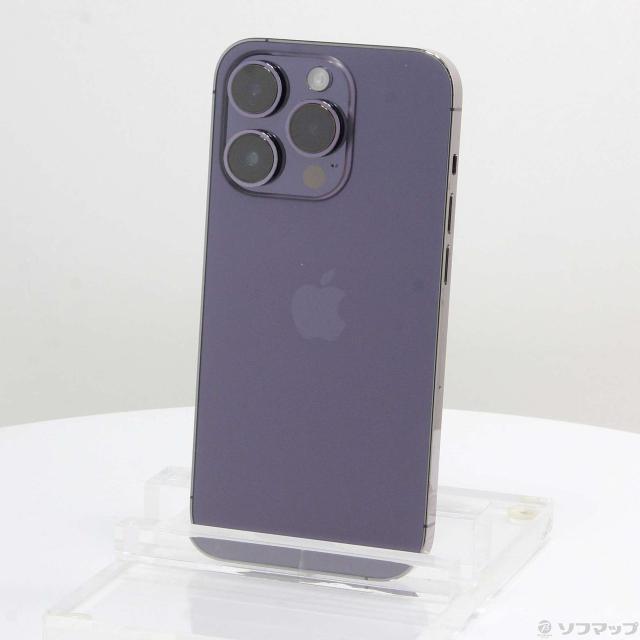 中古)Apple iPhone14 Pro 256GB ディープパープル MQ1E3J/A SIMフリー 