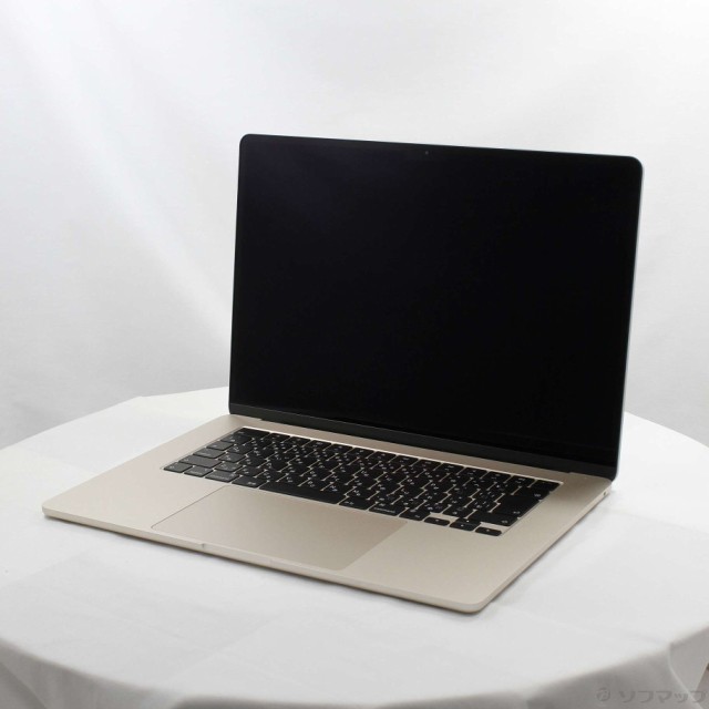 (中古)Apple MacBook Air 15.3-inch Mid 2023 MQKU3J/A Apple M2 8コアCPU_10コアGPU 8GB SSD256GB スターライト (macOS v14.7)(262-ud)