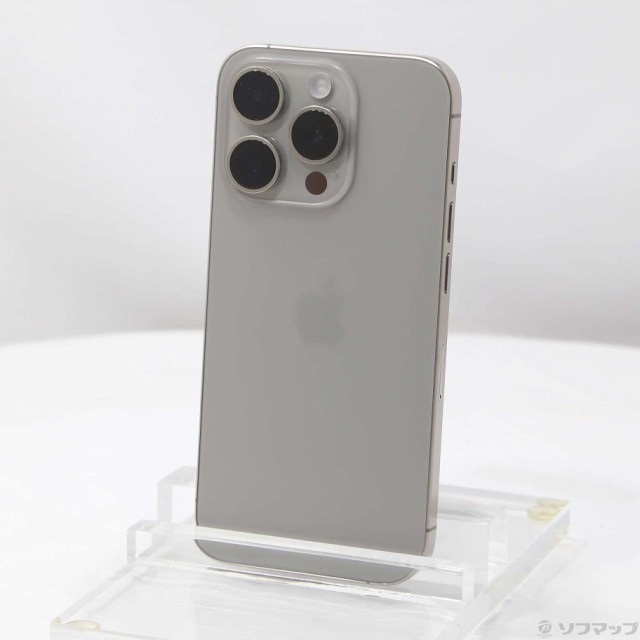 (中古)Apple iPhone15 Pro 128GB ナチュラルチタニウム MTU93J/A SIMフリー(381-ud)