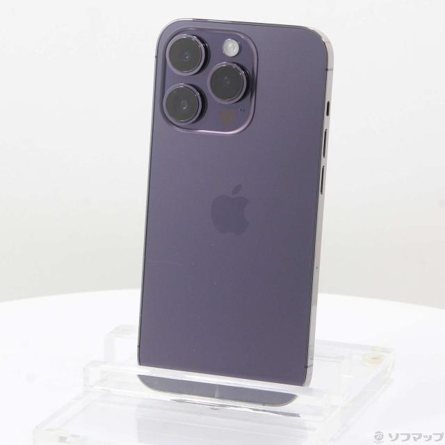 中古)Apple iPhone14 Pro 128GB ディープパープル MQ0F3J/A SIM