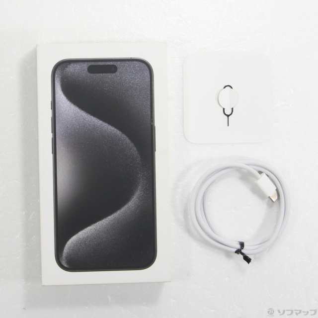 (中古)Apple iPhone15 Pro 128GB ブラックチタニウム MTU73J/A SIMフリー(251-ud)