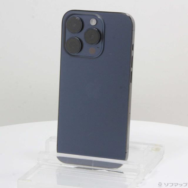 中古】【安心保証】 iPhone15 Pro[128GB] SoftBank ブルーチタニウム