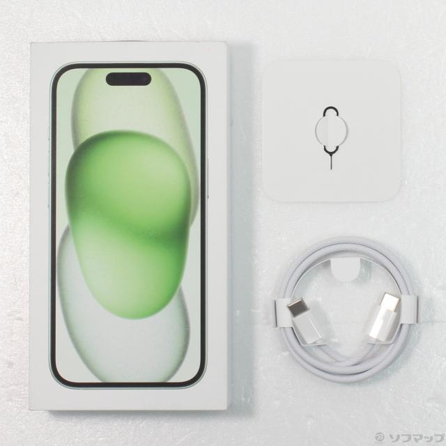(中古)Apple iPhone15 512GB グリーン MTMY3J/A SIMフリー(247-ud)の通販は