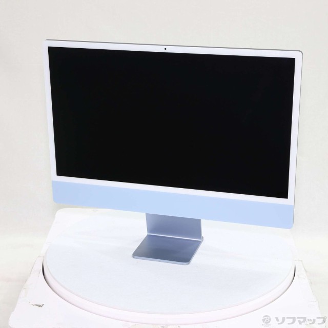 (中古)Apple (展示品) iMac 24-inch Mid 2021 MGPK3J/A Apple M1 8コアCPU_8コアGPU 8GB SSD256GB ブルー (13.7 Ventura)(377-ud)