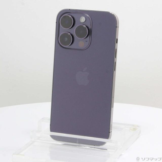 中古)Apple iPhone14 Pro 128GB ディープパープル MQ0F3J/A SIM