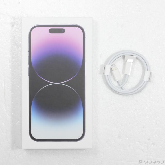 (中古)Apple iPhone14 Pro 256GB ディープパープル MQ1E3J/A SIMフリー(371-ud)の通販は