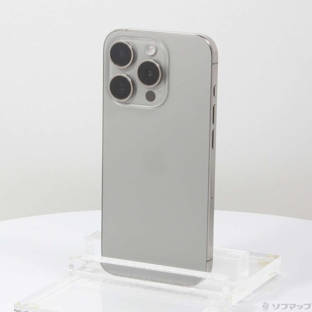 (中古)Apple iPhone15 Pro 128GB ナチュラルチタニウム MTU93J/A SIMフリー(377-ud)