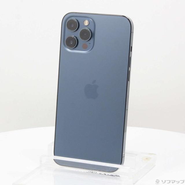 中古)Apple iPhone12 Pro Max 128GB パシフィックブルー MGCX3J/A SIM  