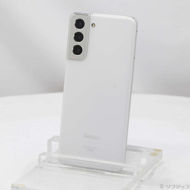 中古)SAMSUNG Galaxy S21 5G 256GB ファントムホワイト SCG09 au