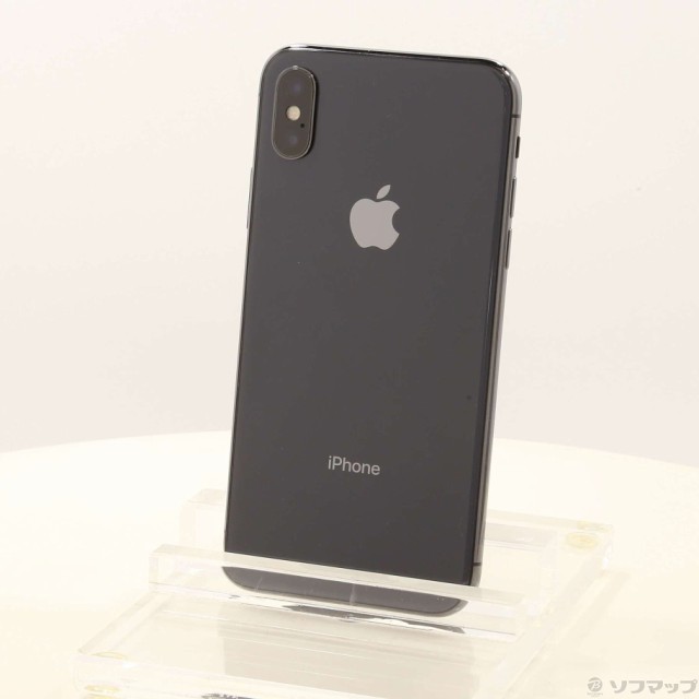 (中古)Apple iPhoneX 256GB スペースグレイ MQC12J/A SIMフリー(276-ud)