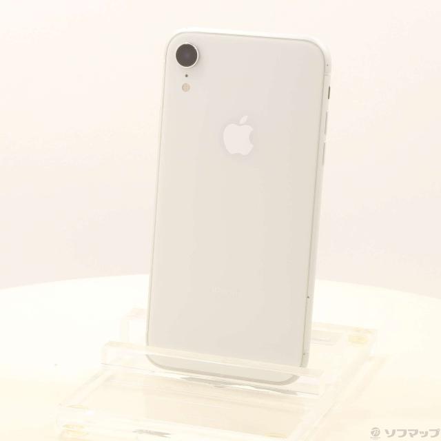 中古)Apple iPhoneXR 128GB ホワイト MT0J2J/A SIMフリー(381-ud) 