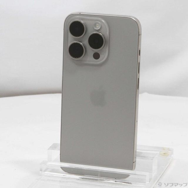 中古)Apple iPhone15 Pro 128GB ナチュラルチタニウム MTU93J/A SIM