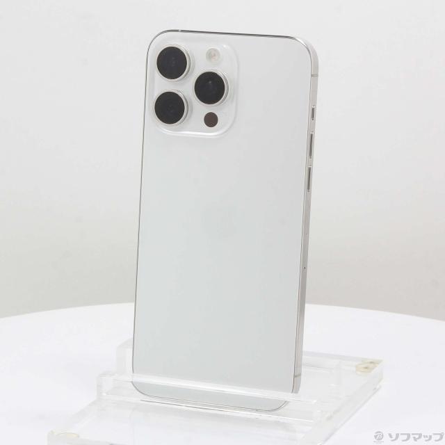 (中古)Apple iPhone15 Pro Max 512GB ホワイトチタニウム MU6V3J/A SIMフリー(269-ud)の通販は