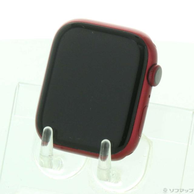 (中古)Apple Apple Watch Series 7 GPS 45mm (PRODUCT)REDアルミニウムケース バンド無し(297-ud)