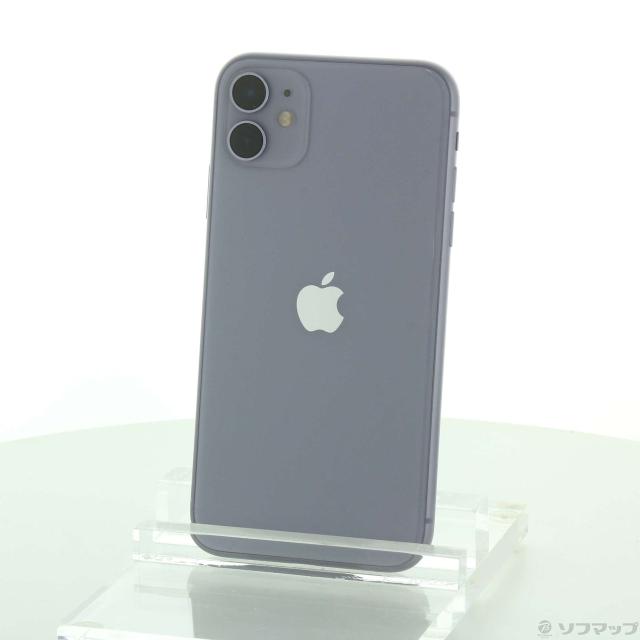 中古)Apple iPhone11 128GB パープル MHDM3J/A SIMフリー(344-ud)