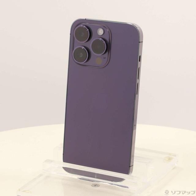 中古)Apple iPhone14 Pro 128GB ディープパープル MQ0F3J/A SIM
