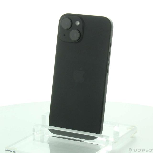 中古)Apple iPhone15 128GB ブラック MTMH3J/A SIMフリー(348-ud)