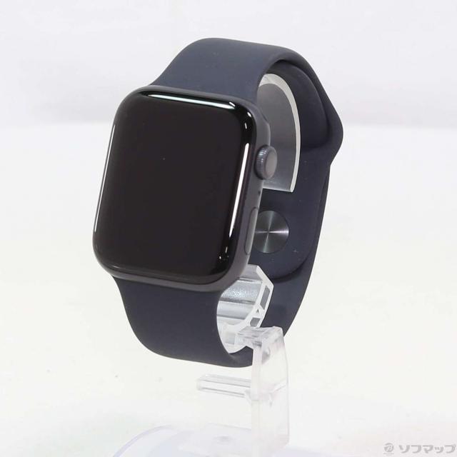(中古)Apple Apple Watch Series 6 GPS 44mm スペースグレイアルミニウムケース ブラックスポーツバンド(305-ud)