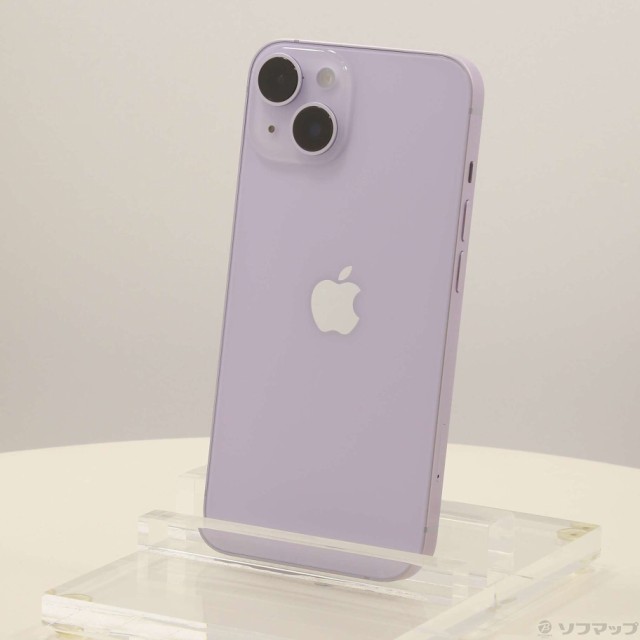 (中古)Apple iPhone14 256GB パープル MPW93J/A SIMフリー(196-ud)