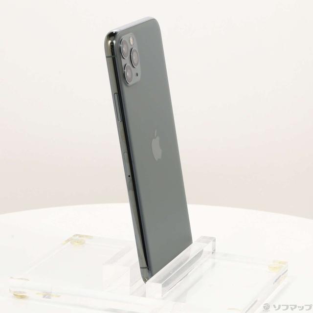(中古)Apple iPhone11 Pro Max 256GB ミッドナイトグリーン MWHM2J/A SoftBank(198-ud)_3