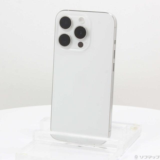 (中古)Apple iPhone15 Pro 256GB ホワイトチタニウム MTUD3J/A SIMフリー(258-ud)の通販は