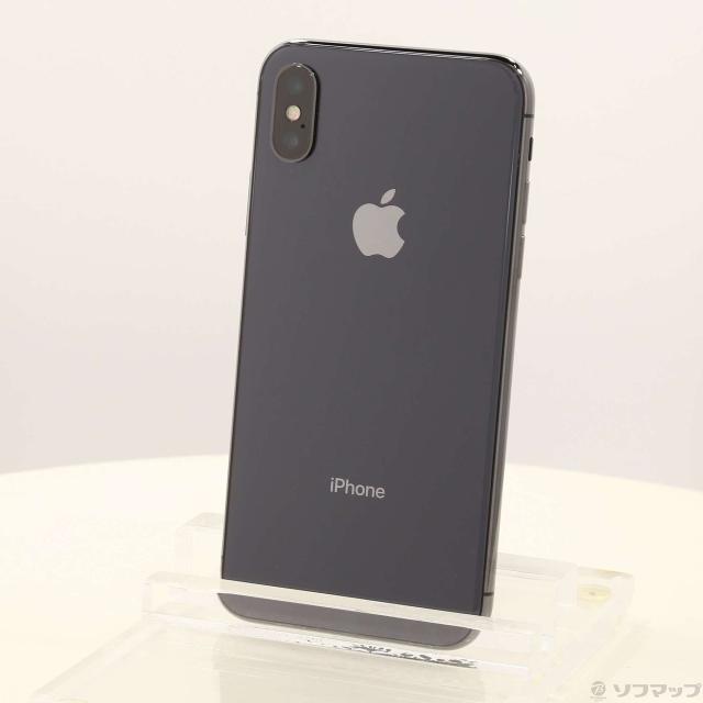 中古)Apple iPhoneX 256GB スペースグレイ NQC12J/A SIMフリー(368-ud)