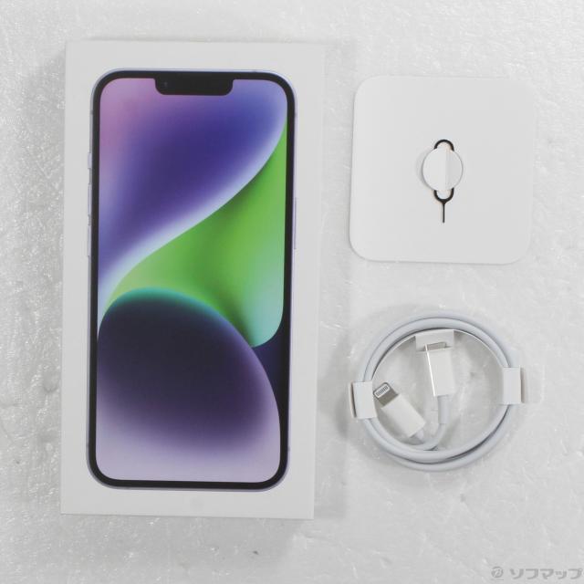 中古)Apple iPhone14 256GB パープル MPW93J/A SIMフリー(352-ud