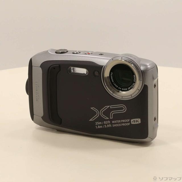 中古)FUJIFILM FinePix XP140 ダークシルバー(344-ud)