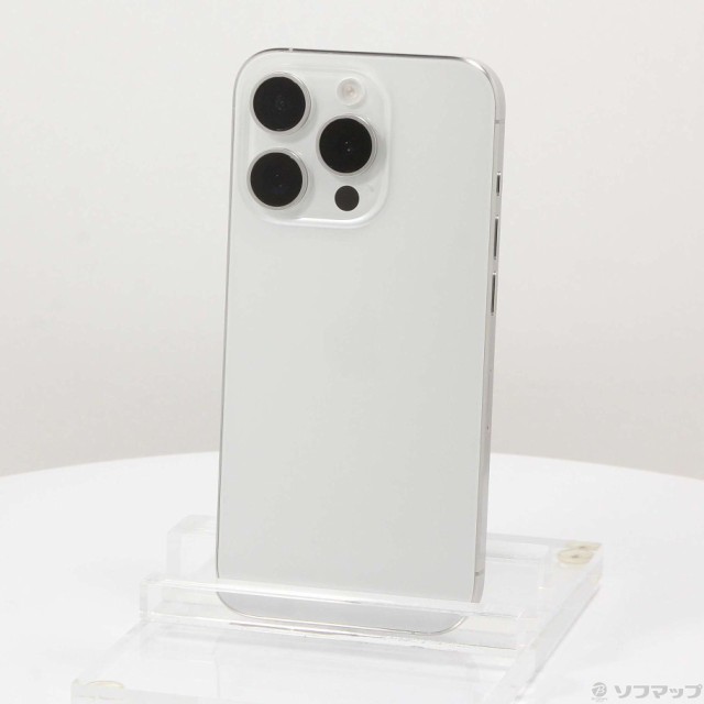 (中古)Apple iPhone15 Pro 256GB ホワイトチタニウム MTUD3J/A SIMフリー(276-ud)の通販は 86,477円
