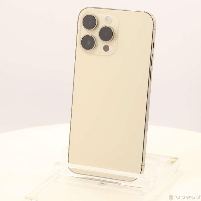 (中古)Apple iPhone14 Pro Max 256GB ゴールド MQ9D3J/A SIMフリー(258-ud)の通販は