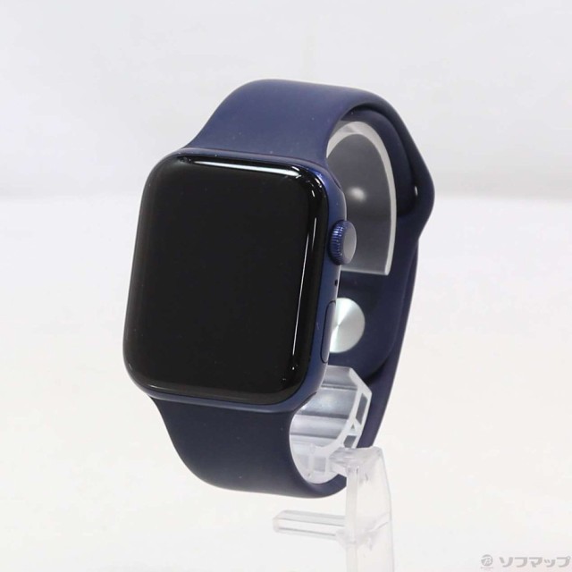 (中古)Apple Apple Watch Series 6 GPS 44mm ブルーアルミニウムケース ディープネイビースポーツバンド(198-ud)の通販は