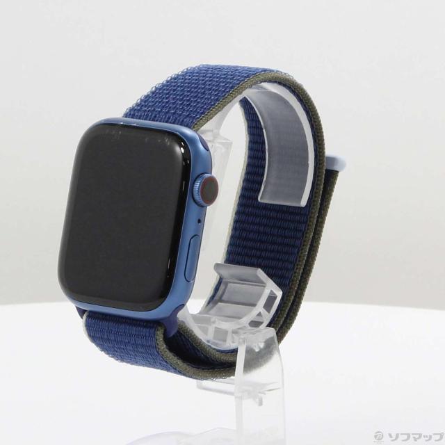Apple Watch 7 45mm gps + cellular ブルー 中古)Apple Apple Watch  