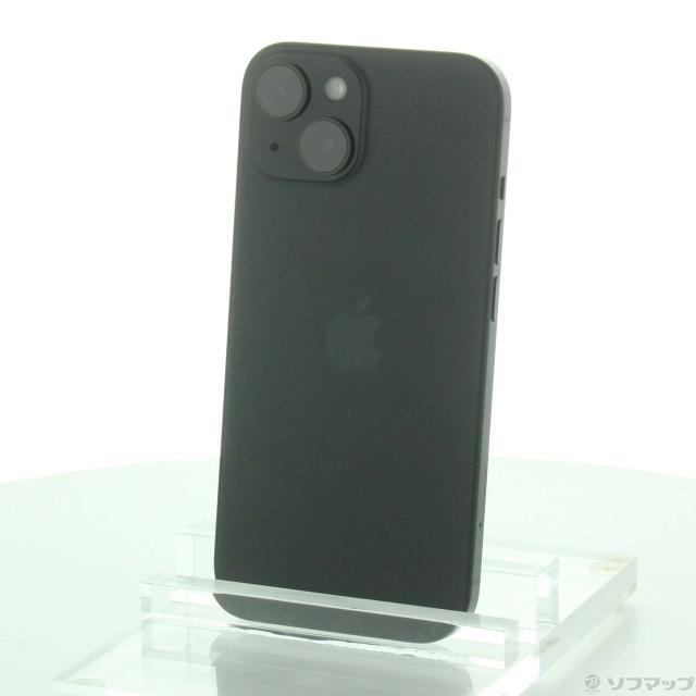 中古)Apple iPhone15 128GB ブラック MTMH3J/A SIMフリー(344-ud)