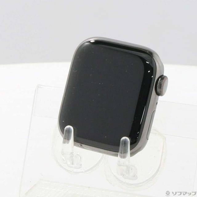 (中古)Apple Apple Watch Series 9 GPS + Cellular 41mm グラファイトステンレススチールケース バンド無し(276-ud)