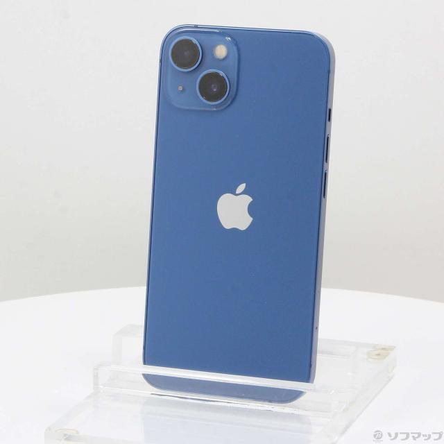 中古)Apple iPhone13 128GB ブルー MLNG3J/A SIMフリー(295-ud)