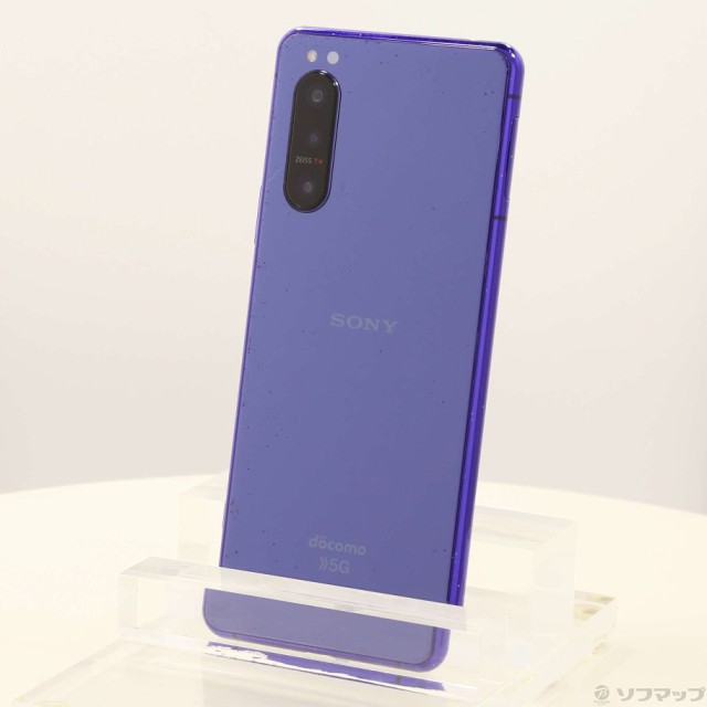 (中古)SONY Xperia 5 II 128GB パープル SO-52A docomoロック解除SIMフリー(349-ud)